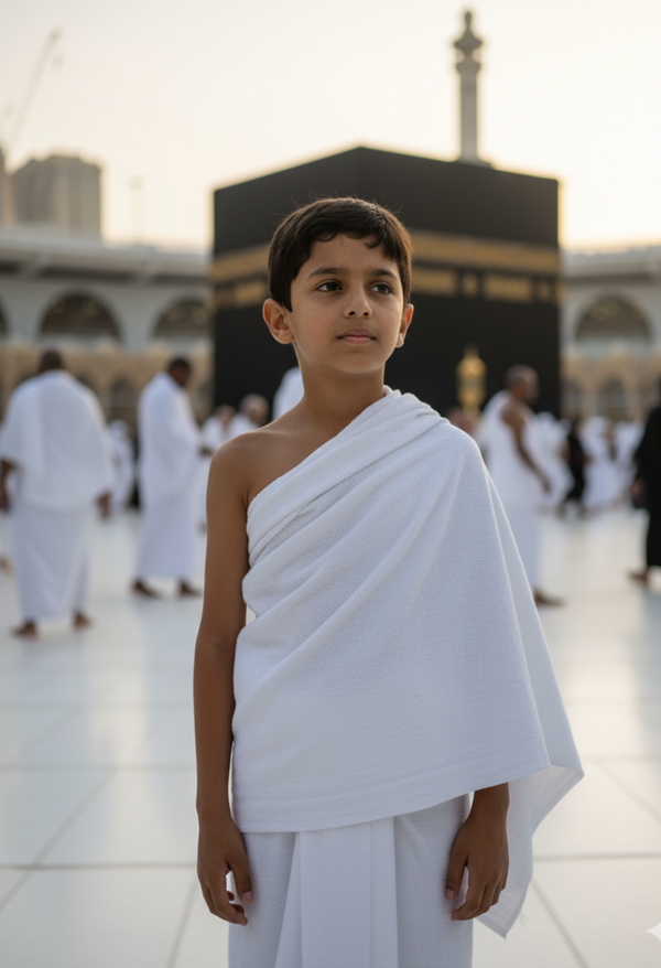Junior Hajji Ehraam Stitched 6-10yr